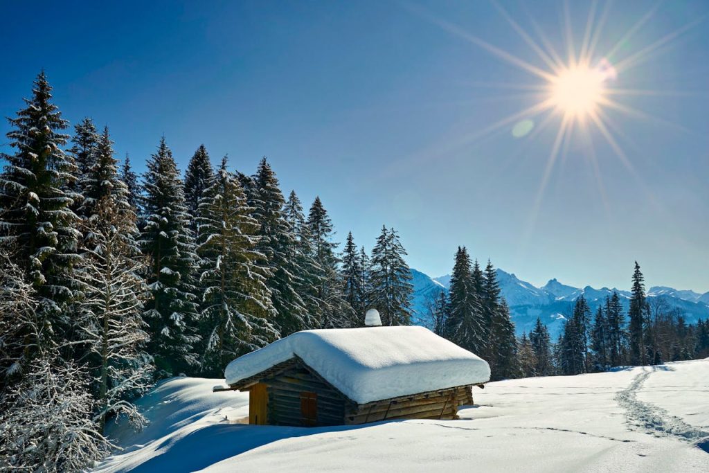 nature center building winter closed