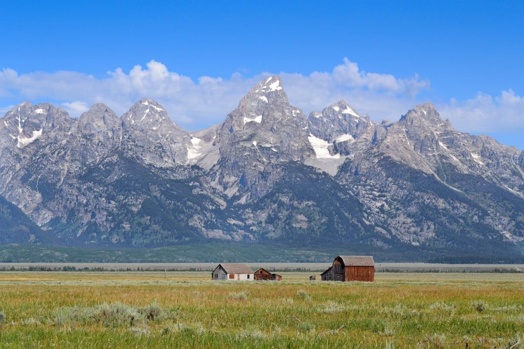 Wyoming ranch mountains landscape