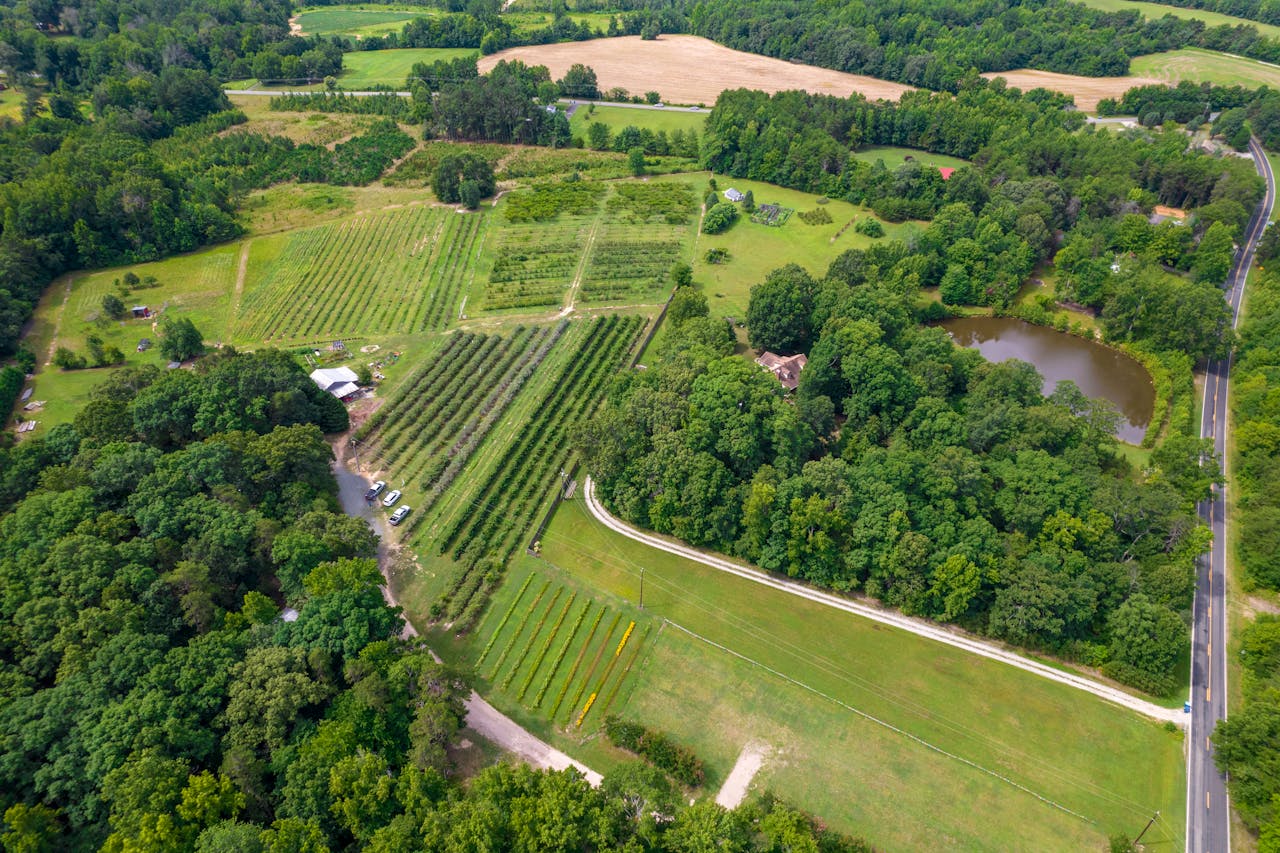 aerial farmland usa