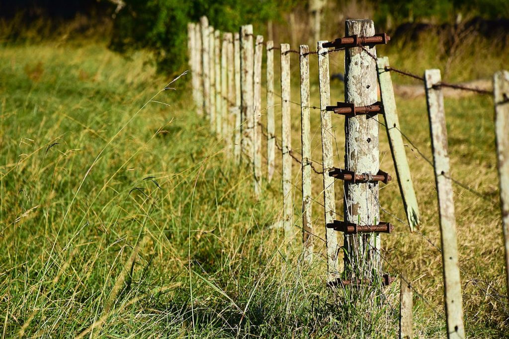 strong farm fence boundary