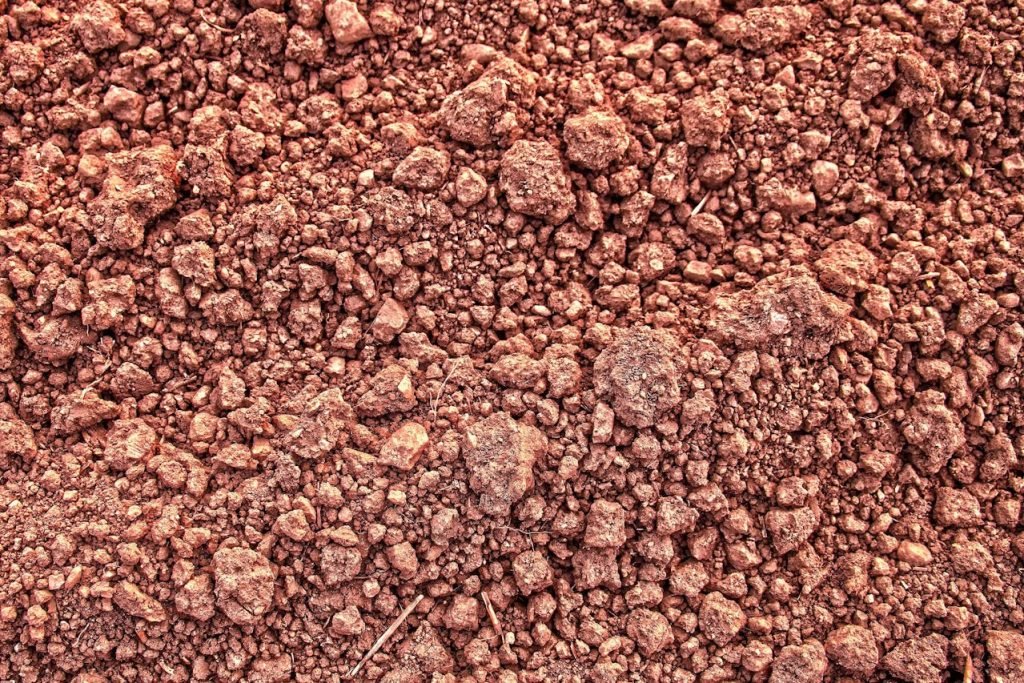 oxidized soil mineral texture red desert
